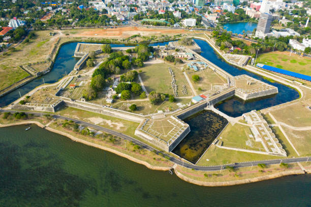 The historic star-shaped Jaffna Fort.